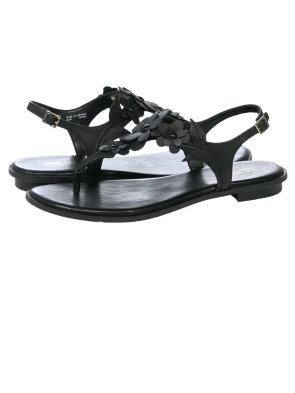 Michael Kors Flora Thong Sandal Black Size 8